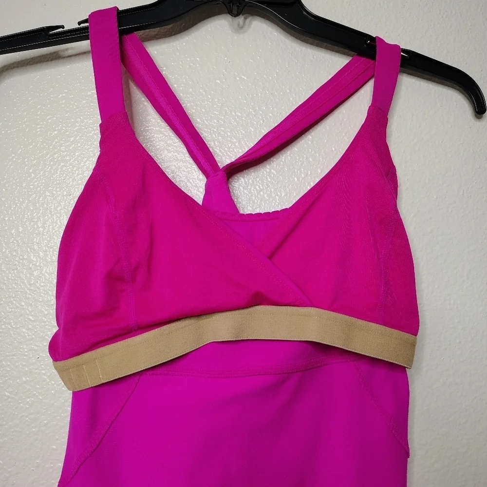 LULULEMON Women's Cross My Heart Tank Paris Pink Sz 8 💗